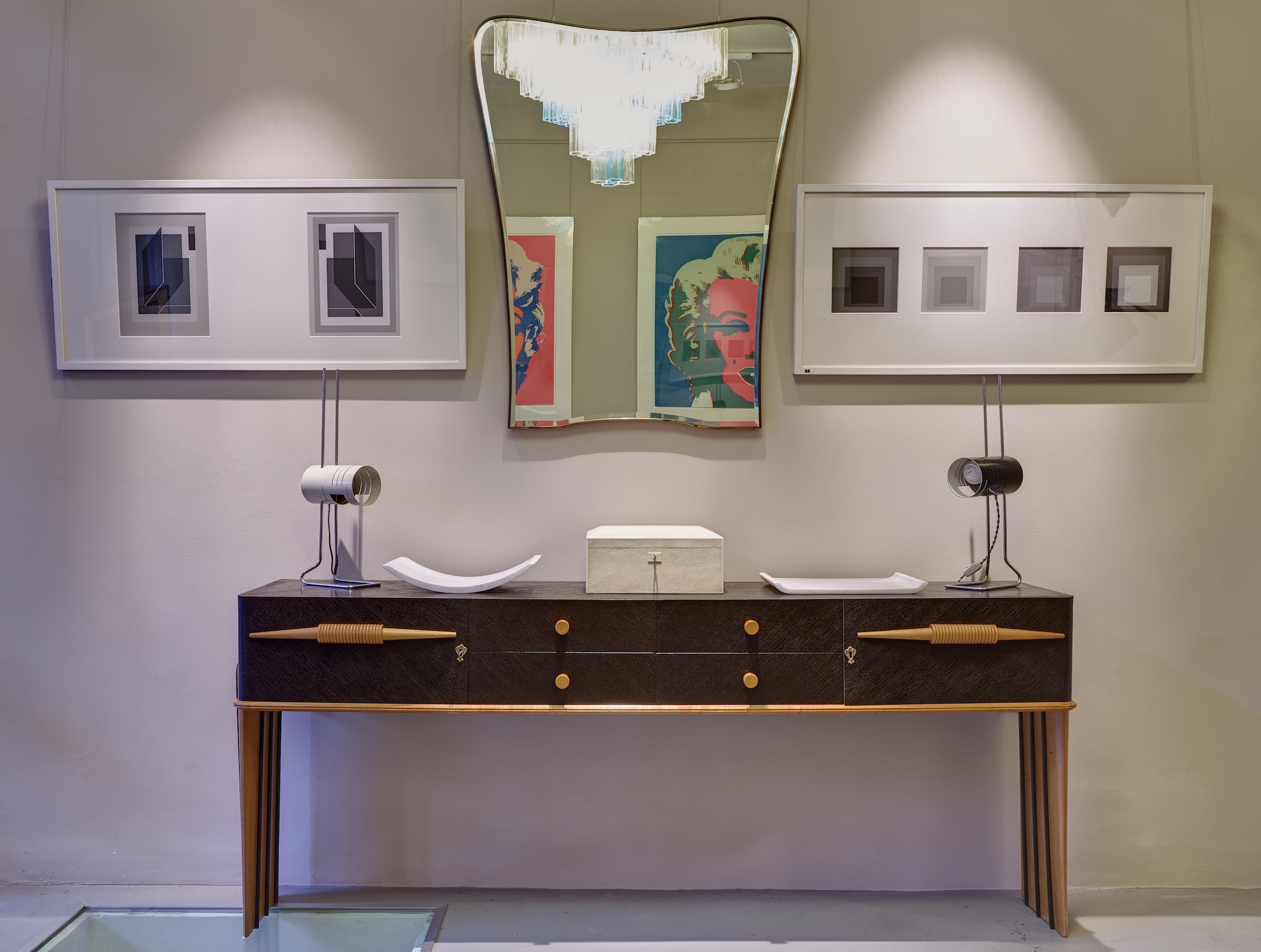 Mid-Century to Modern Furniture, Lighting and Artwork