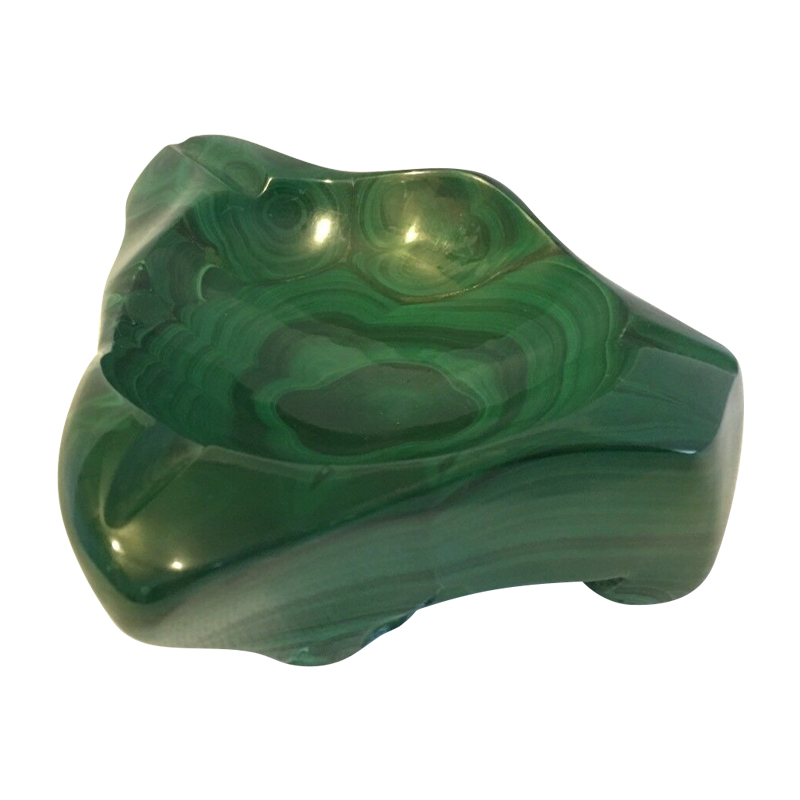 Malachite ashtray