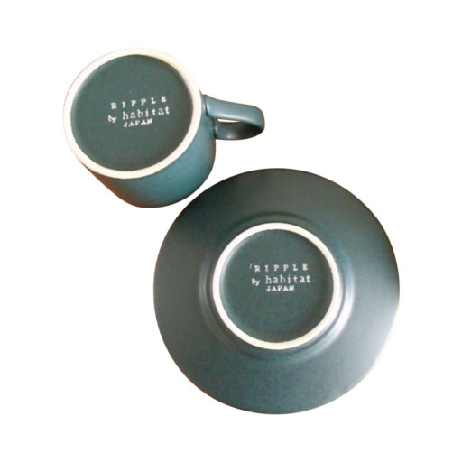 Habitat "Ripple" cup and saucer set