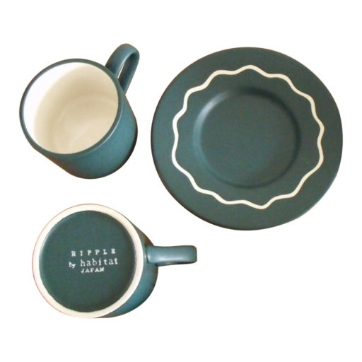Habitat "Ripple" cup and saucer set